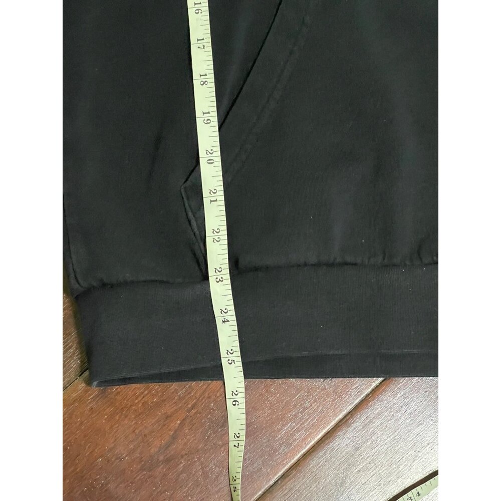 Adidas Black Hoodie with Classic Three Stipes Mens size Medium - Picture 9 of 10